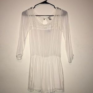 white forever 21 romper